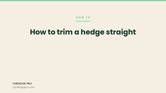 How to trim a hedge straight