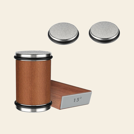 Rolling knife sharpener with the two stone set: 400 and 1000 grit diamond stones and the magnetic holder