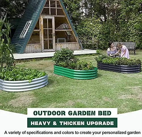 Raised garden bed steel panels and fixings before tool-free assembly