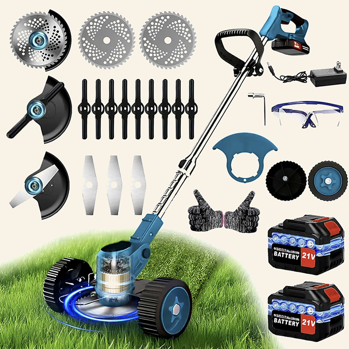 YardEdge Pro™ 3-in-1 Cordless Weed Eater, String Trimmer & Edger