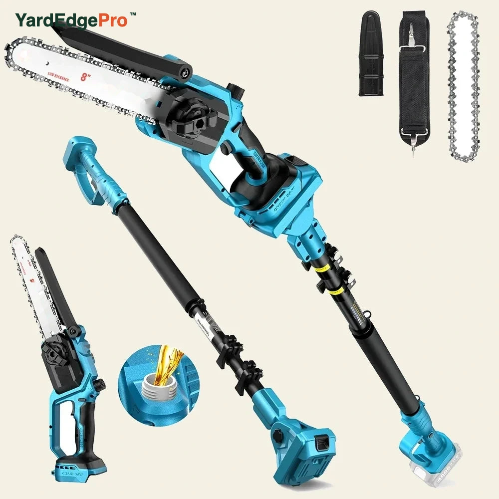 YardEdge Pro pole chainsaw tool only, telescoping pole and 8 inch bar